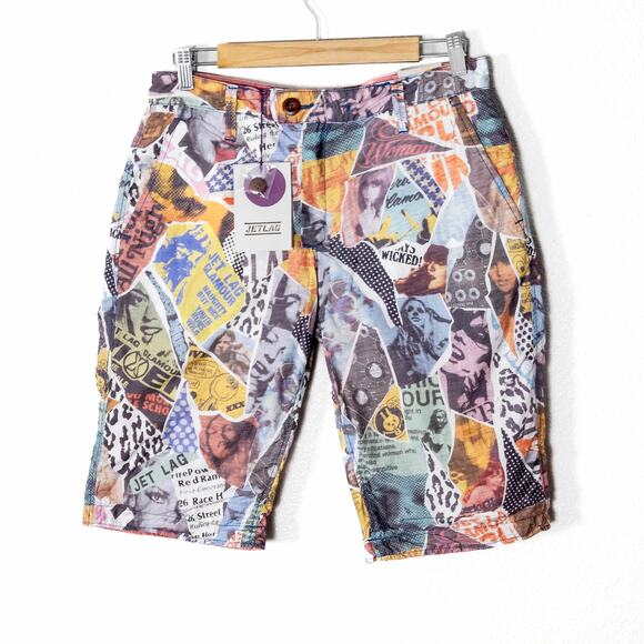 NEW Jet Lag Women’s Shorts Resortwear Travelcore Coastal Linen Blend Vacation M - Picture 3 of 11